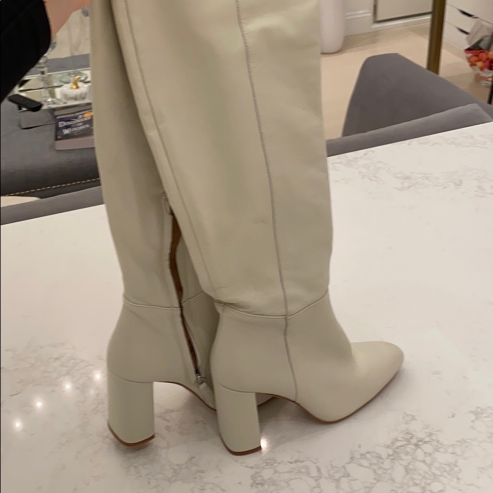 CREAM ZARA BOOTS